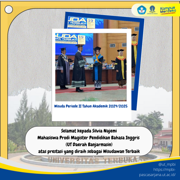 Silvia Najemi, Mahasiswa MPBI Peraih Predikat Wisudawan Terbaik